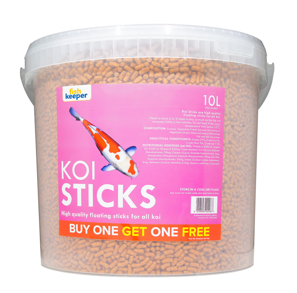 Fishkeeper Koi Sticks 10L  - Buy One Get One Free