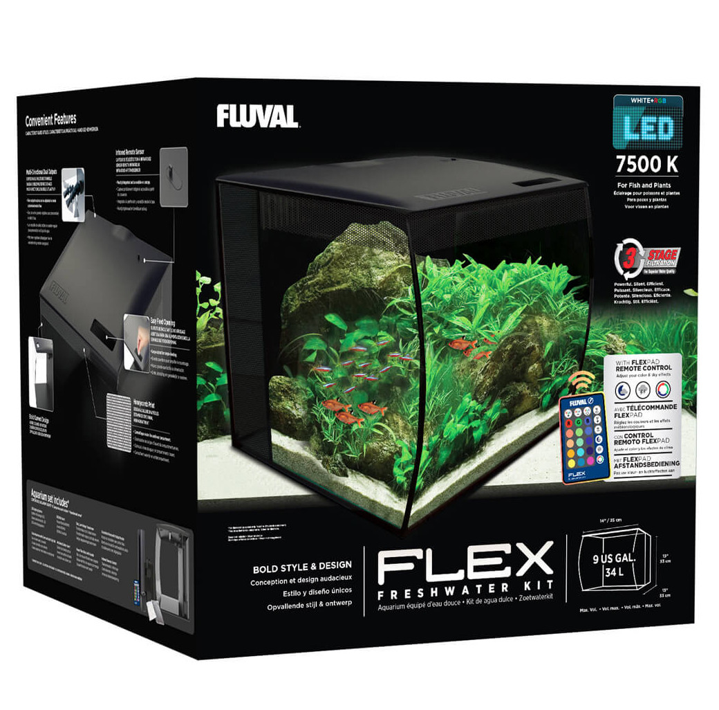 Fluval Flex 34 Litre Aquarium - Black 