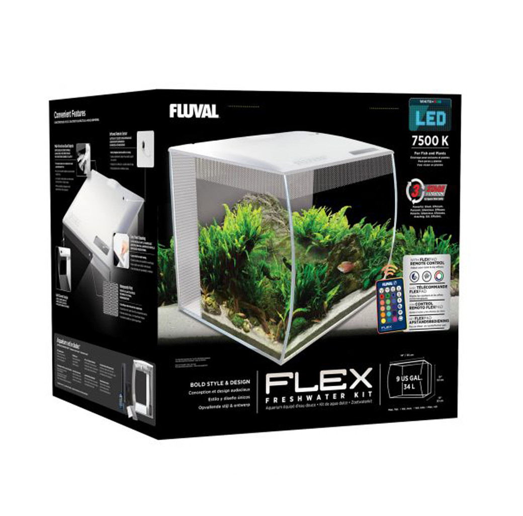 Fluval Flex 34 Litre Aquarium - White