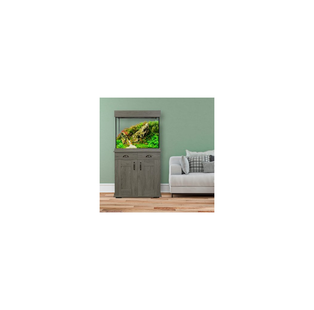 Fluval Shaker 168 Aquarium & Cabinet Set - Slate Grey