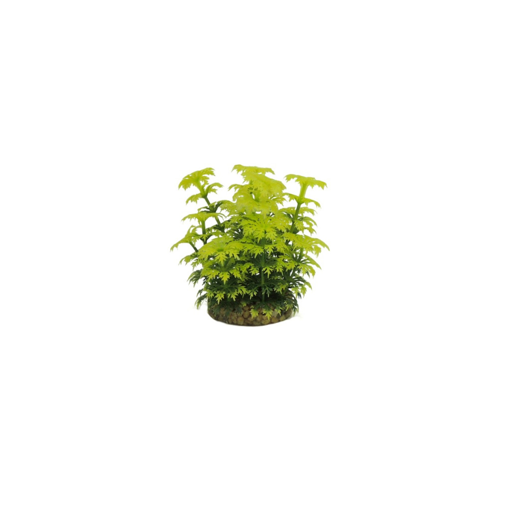 Classic Gravel Base Artificial Plant - Yellow Umbrella (10cm)