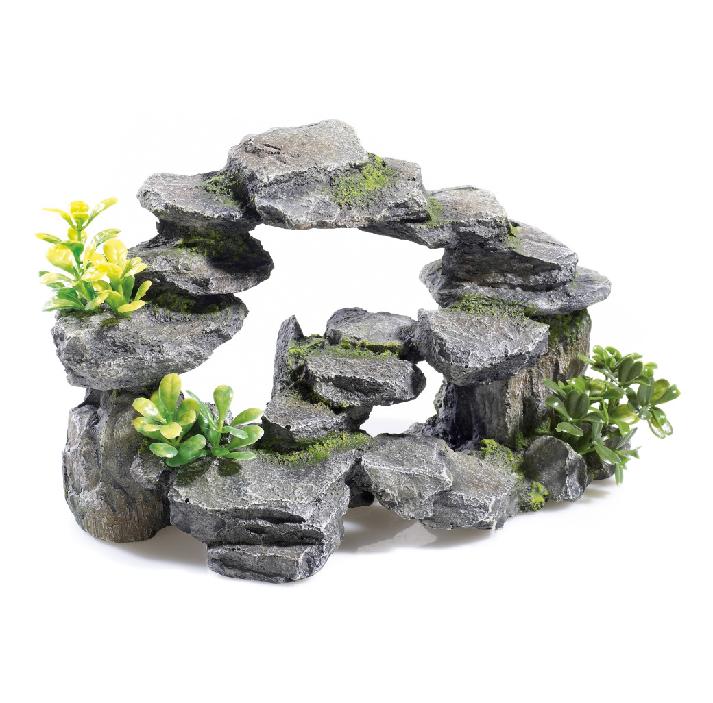 Classic Ornament - Rocky Arch with Plants