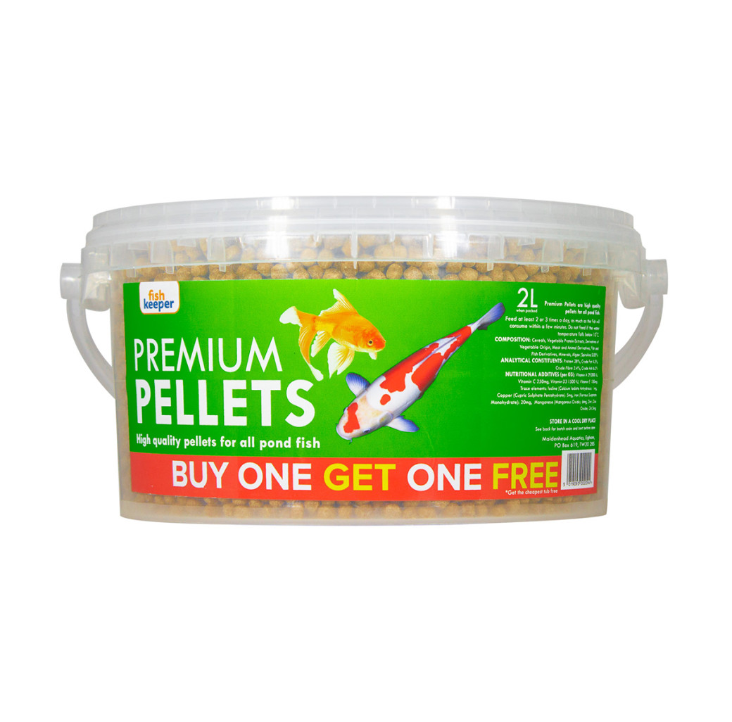 Fishkeeper Premium Pellets 2L - Buy One Get One Free