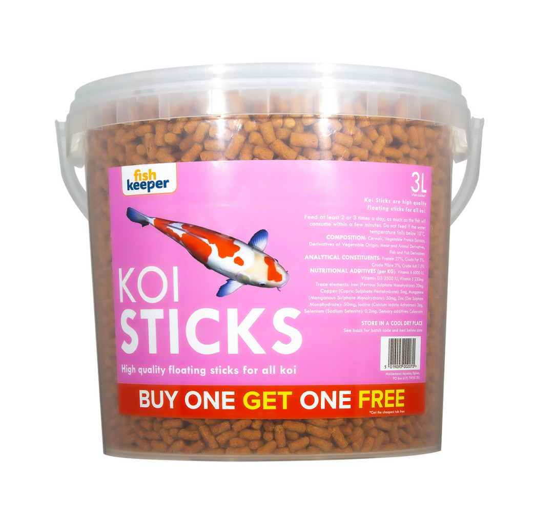 Fishkeeper Koi Sticks 3L  - Buy One Get One Free