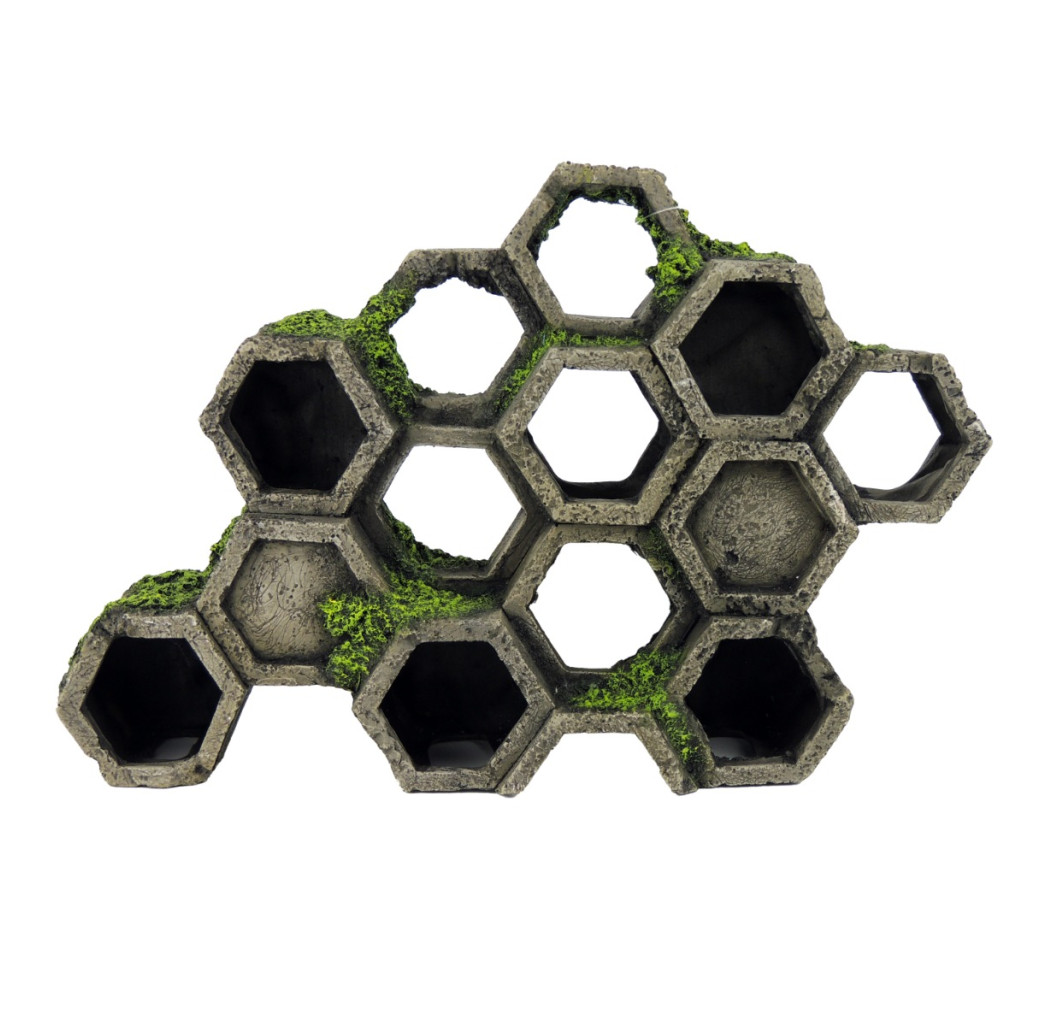 Classic Ornament - Hexagonal Concrete Swim through Pipe