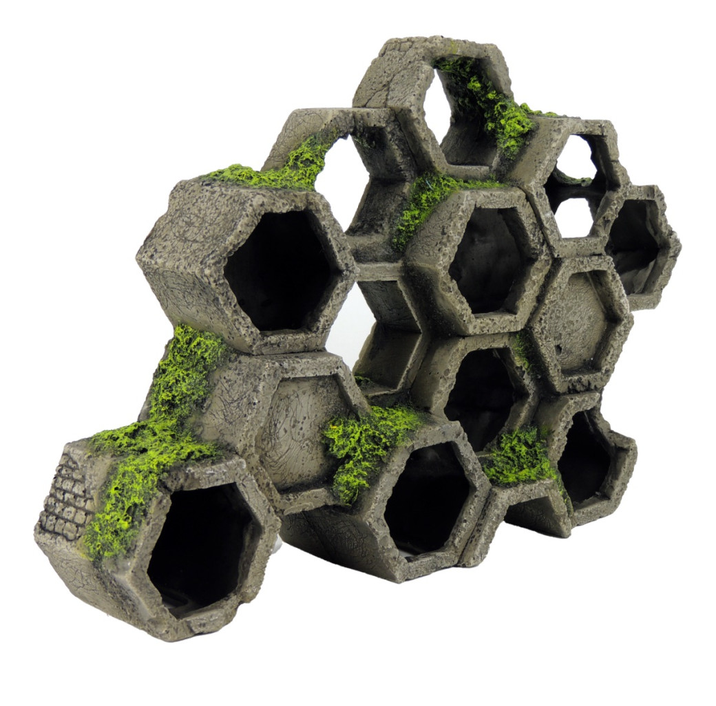 Classic Ornament - Hexagonal Concrete Swim through Pipe