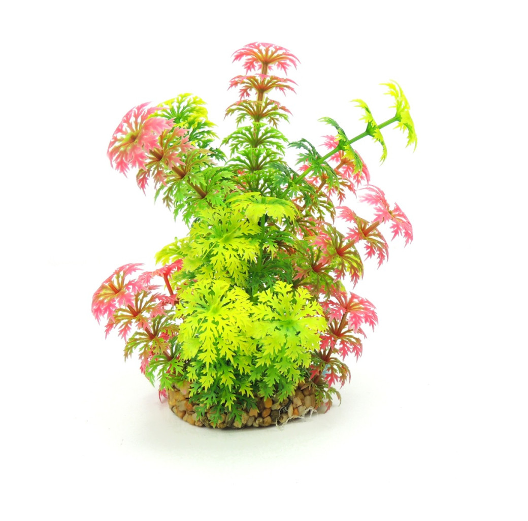 Classic Artificial Plant - Umbrella Leaf Plant Green/Pink