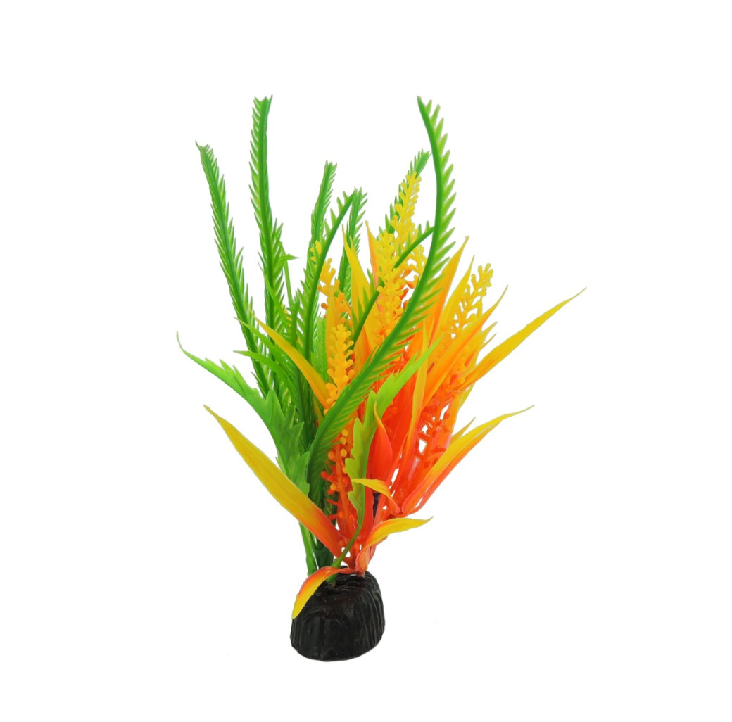 Classic Artificial Plant - Stem Plant Green/Orange