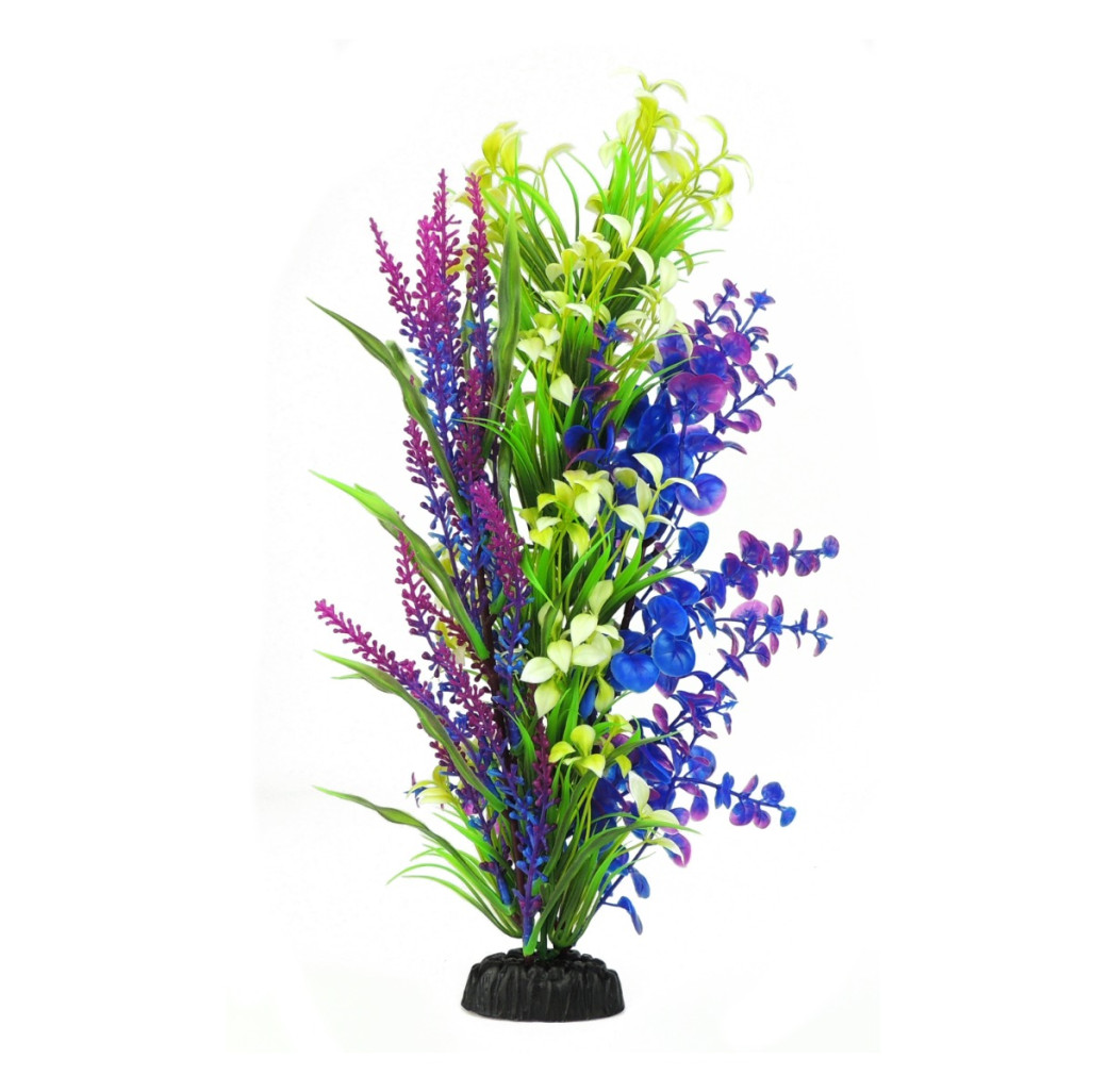 Classic Artificial Plant - Leaf Plant Light Purple/Green/Blue