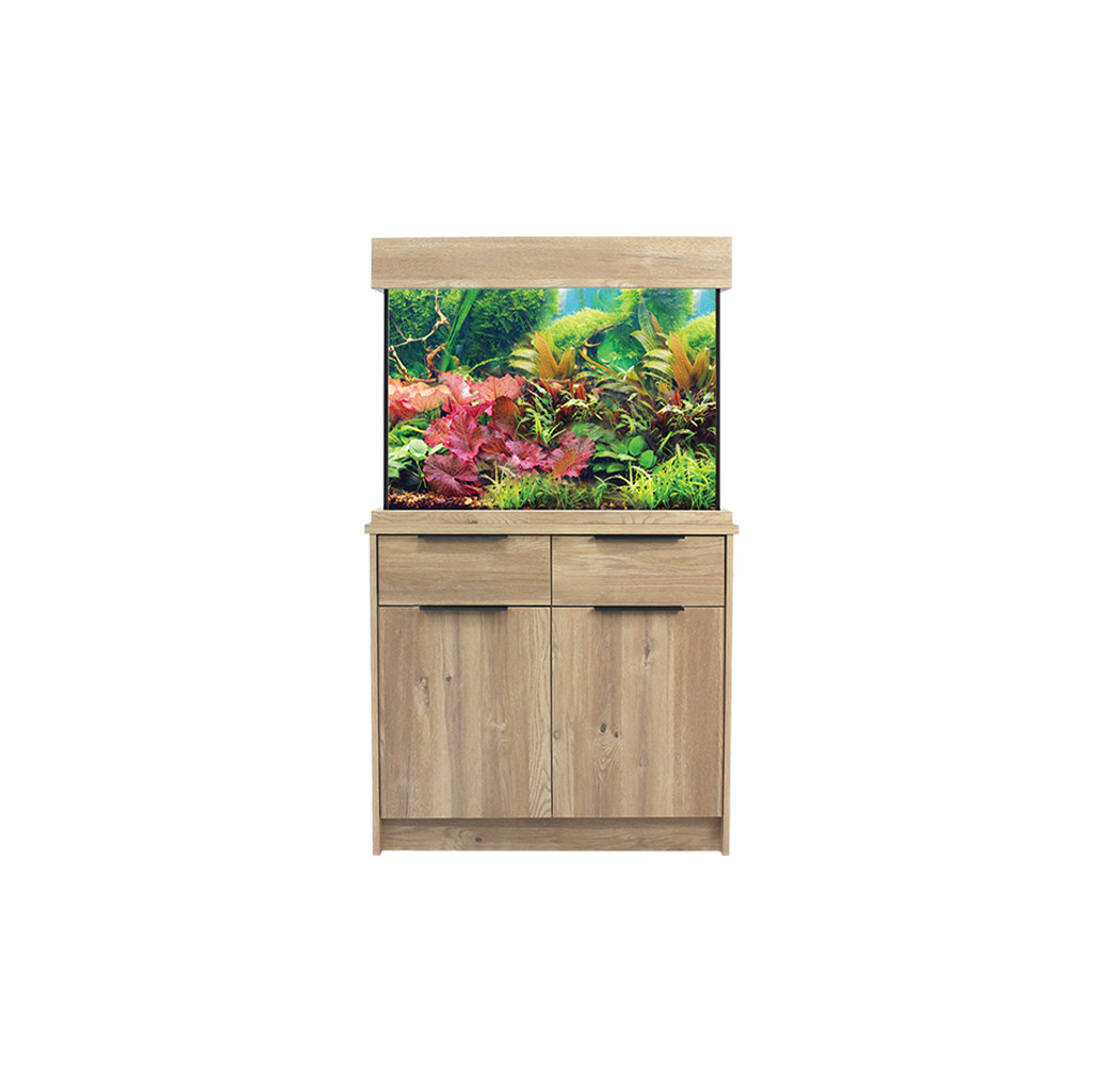 Aqua One OakStyle 145 Aquarium & Cabinet - Nash Oak