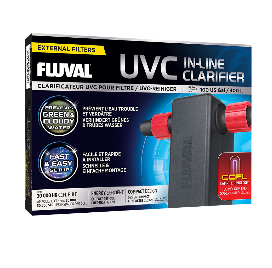 Fluval UV Clarifier For External Filters With Replaceable Bulb