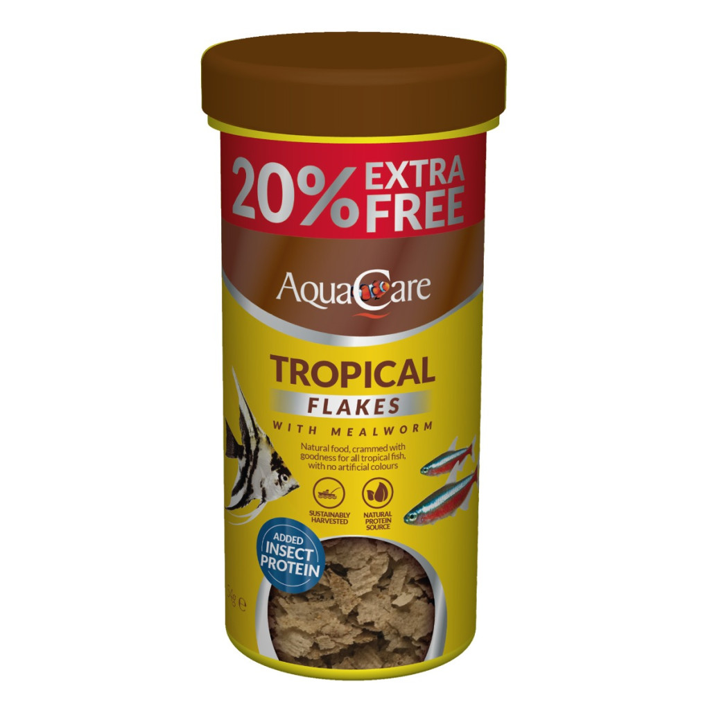 AquaCare Tropical Flakes (45g) + 20% Extra Free