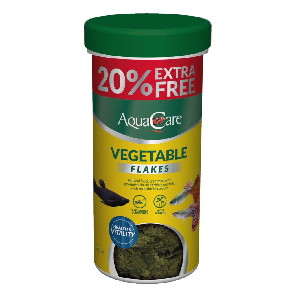 AquaCare Vegetable Flakes 45g + 20% Extra Free