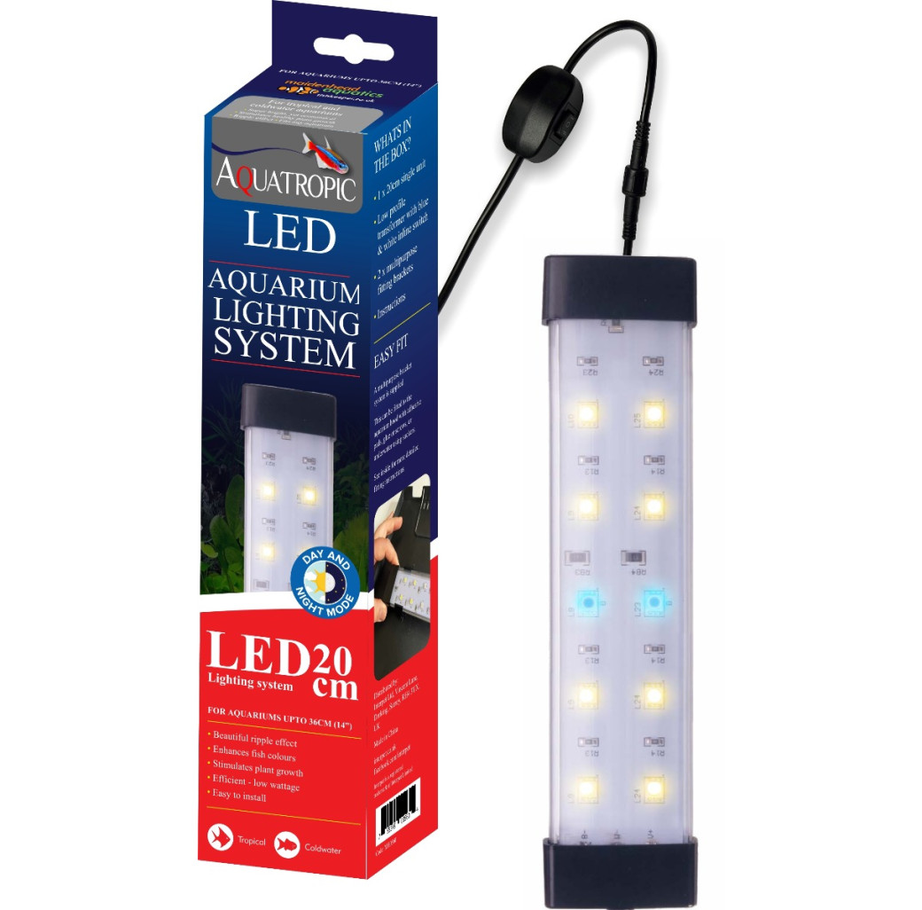 Aquatropic Twin LED Aquarium Lighting System