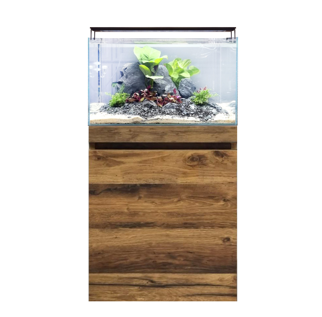 Fluval Visi-White 60 Aquarium Hunton Oak