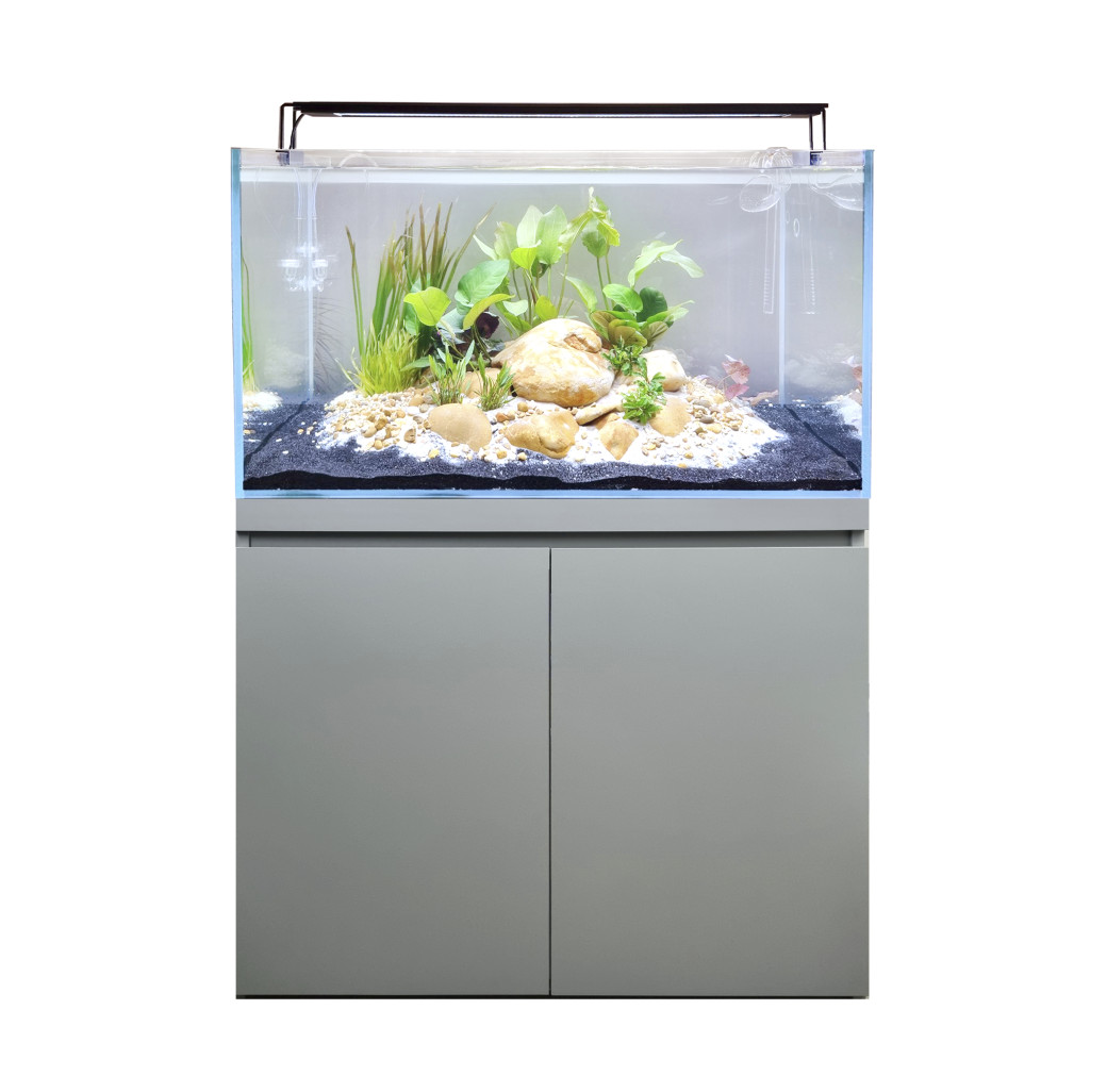 Fluval Visi-White 90 Aquarium Dusty Grey