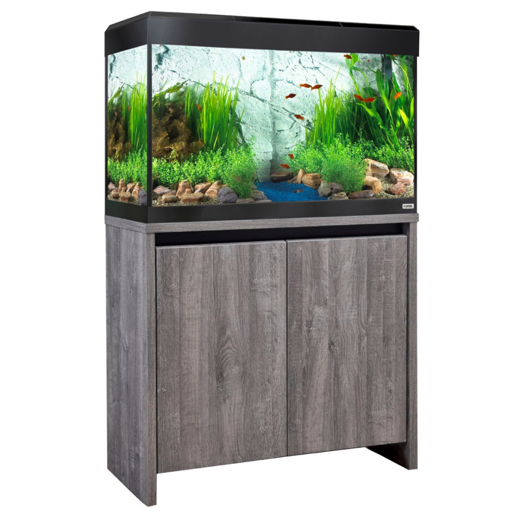 Fluval Roma 125 Bluetooth LED Aquarium & Cabinet Set - Grey