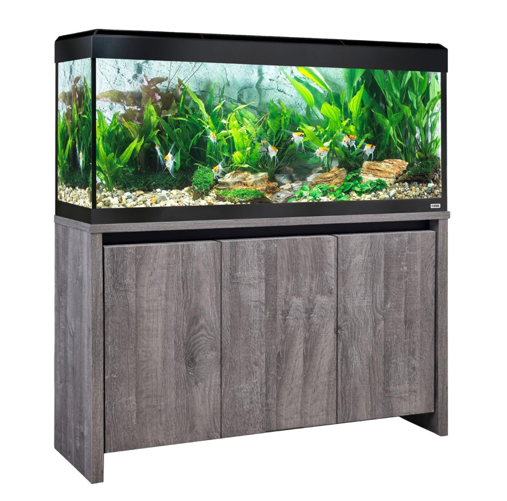 Fluval Roma 240 LED Aquarium Cabinet Set Grey Maidenhead Aquatics