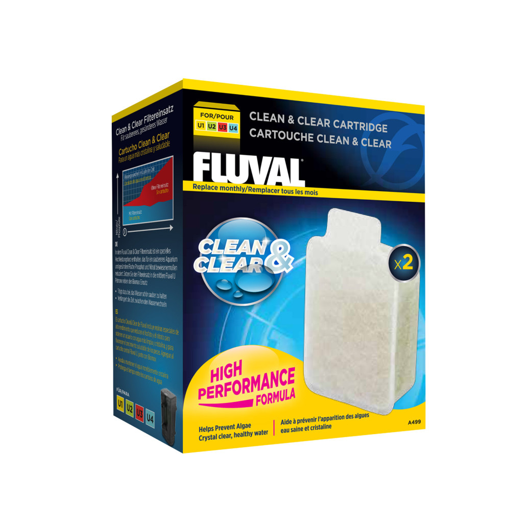 Fluval U Series Clean & Clear Cartridge (2 Pack)