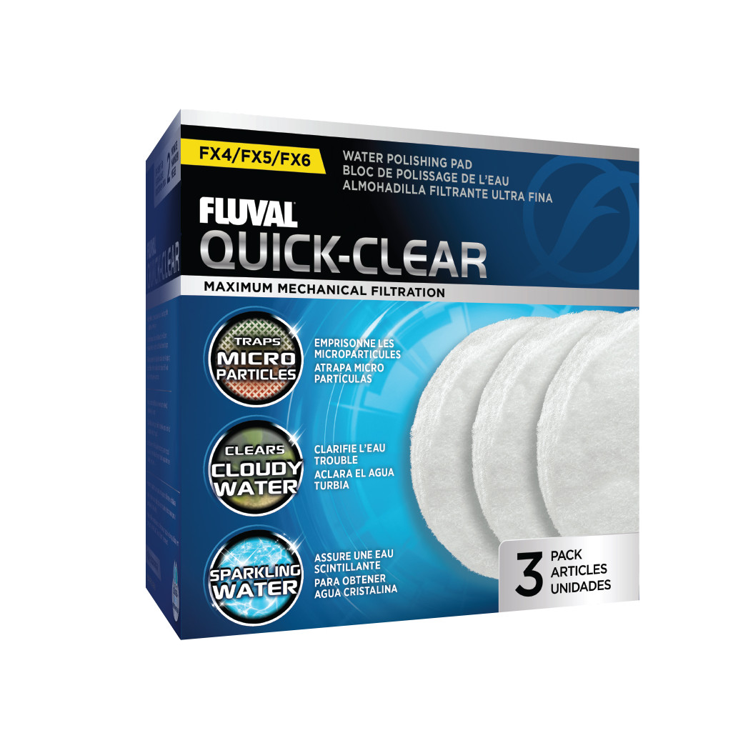 Fluval Quick-Clear Water Polishing Pad for FX External Filters (Pack of 3)