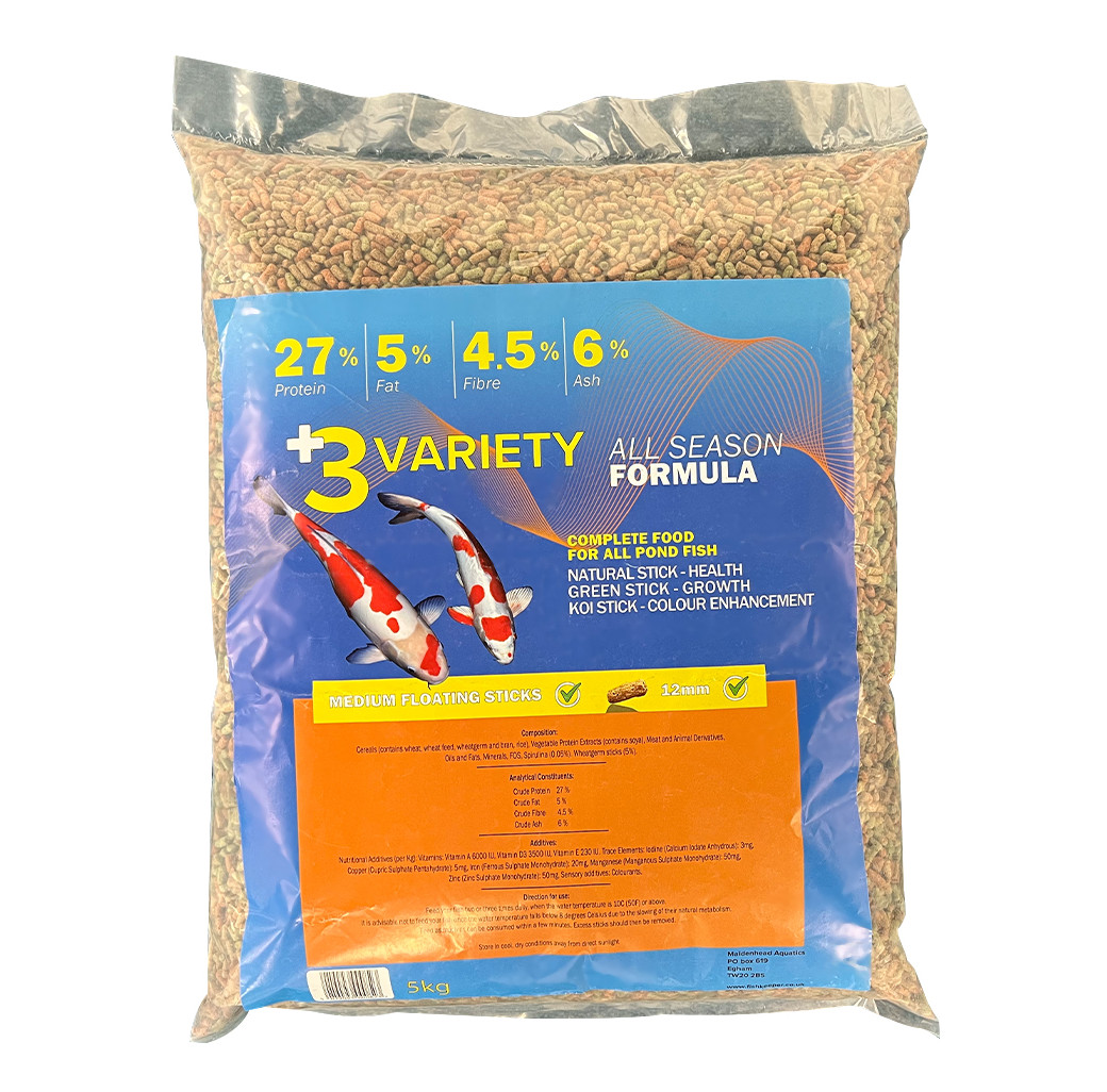 Maidenhead Aquatics +3 Variety All Season Formula Sticks (5kg)