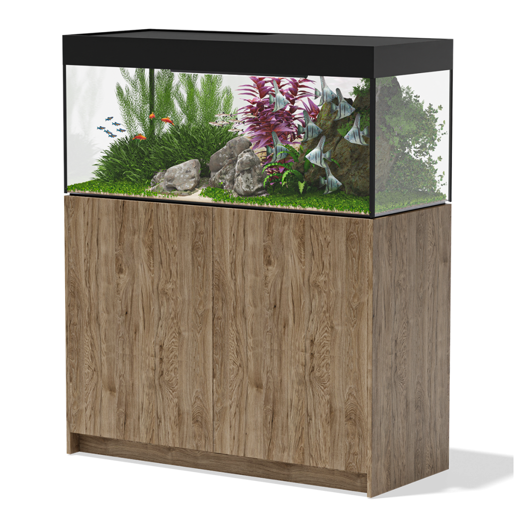 Aqua Marin Fresh 1200 Freshwater Aquarium & Cabinet - Hickory