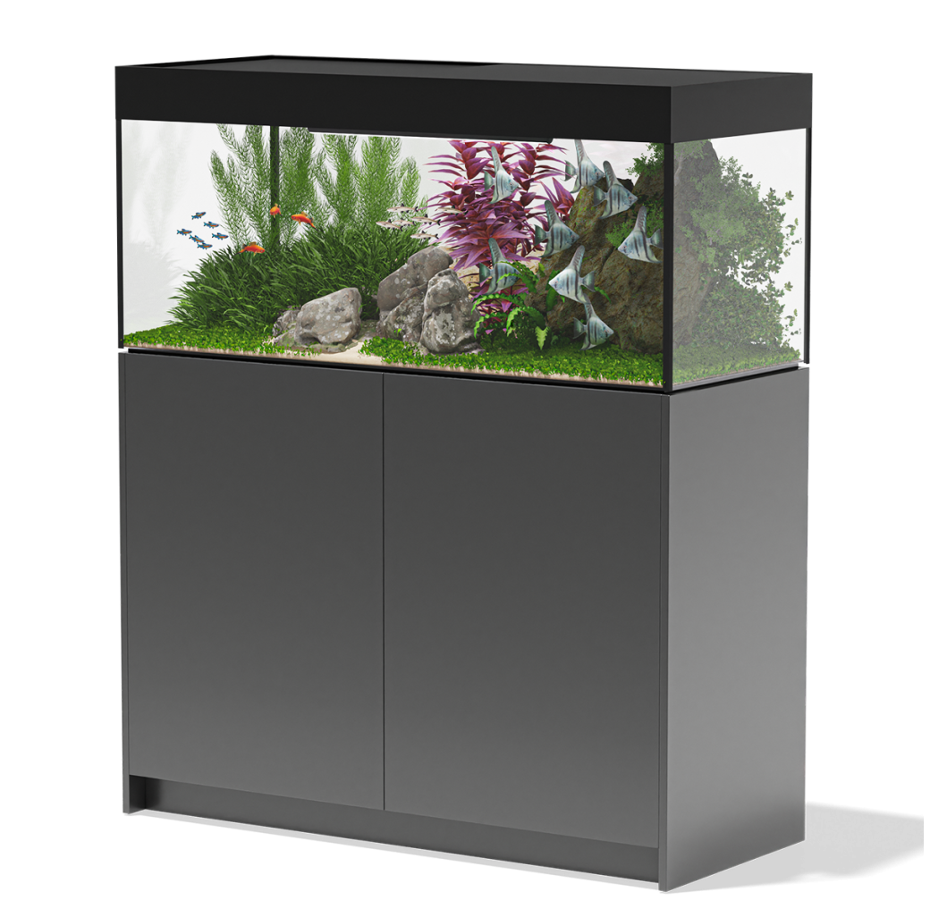 Aqua Marin Fresh 1200 Aquarium & Cabinet - Gloss Anthracite