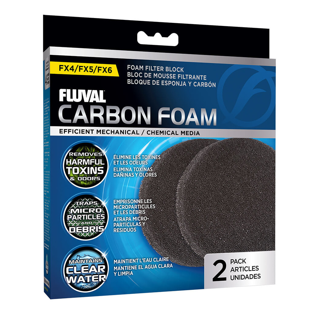 Fluval Carbon Foam for FX Filters (Pack of 2)