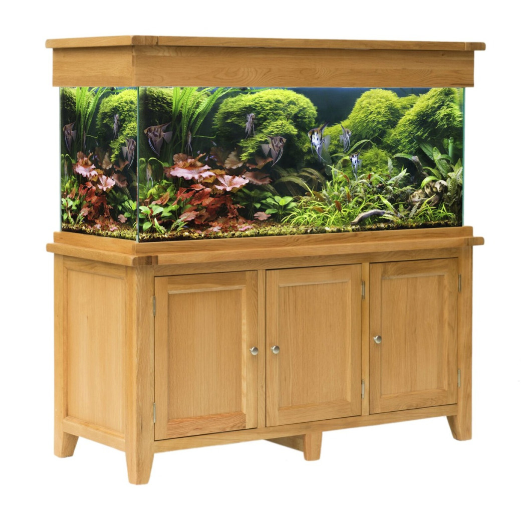 Aqua Oak Doors 150cm Aquarium & Cabinet