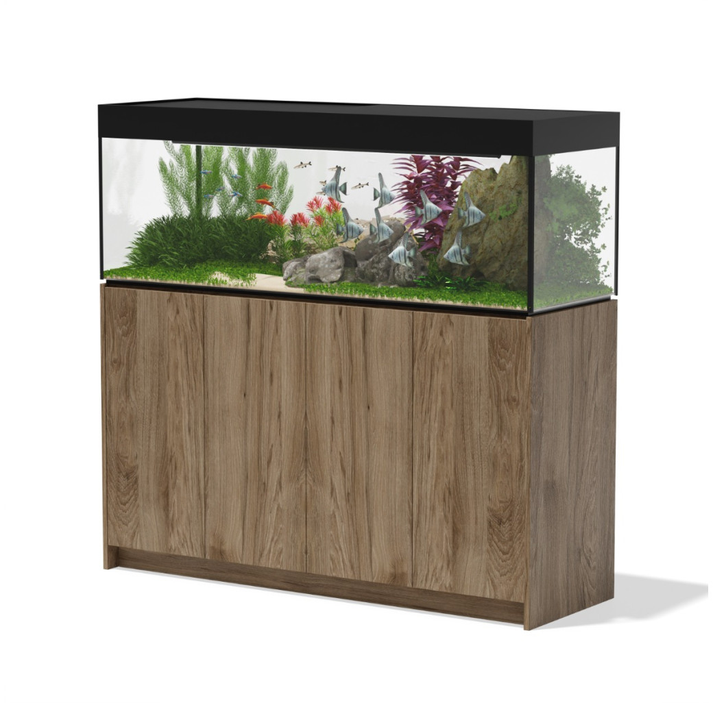 Aqua Marin Fresh 1500 Aquarium & Cabinet Hickory