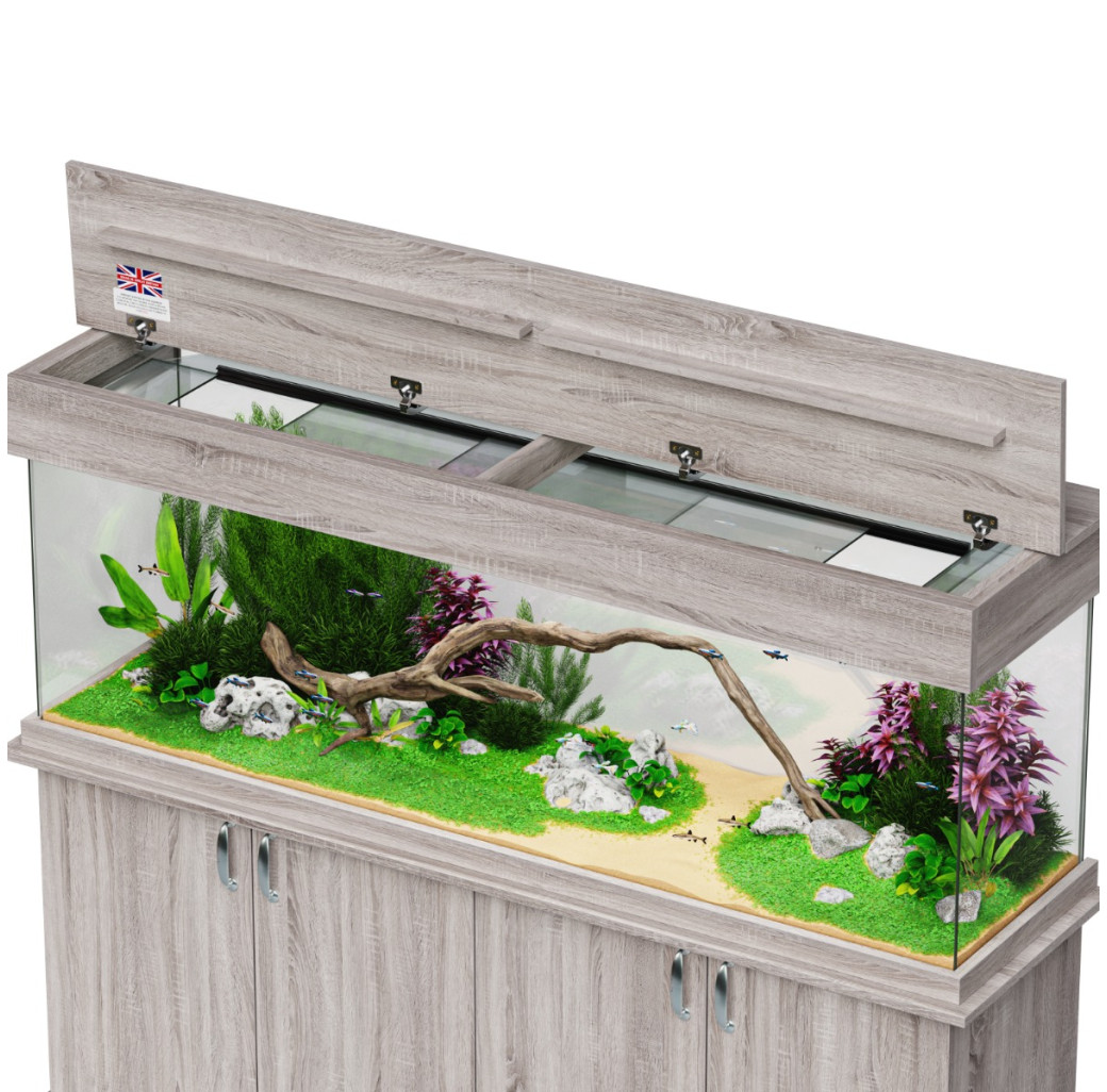 SeaBray Elite 72" x 18" x 24” Aquarium & Cabinet - Mekong