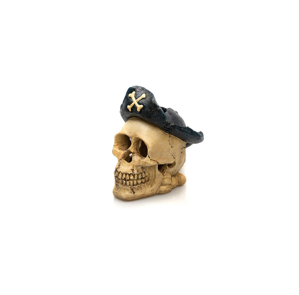 Gigan Ornament - Pirate Skull with Captains Hat