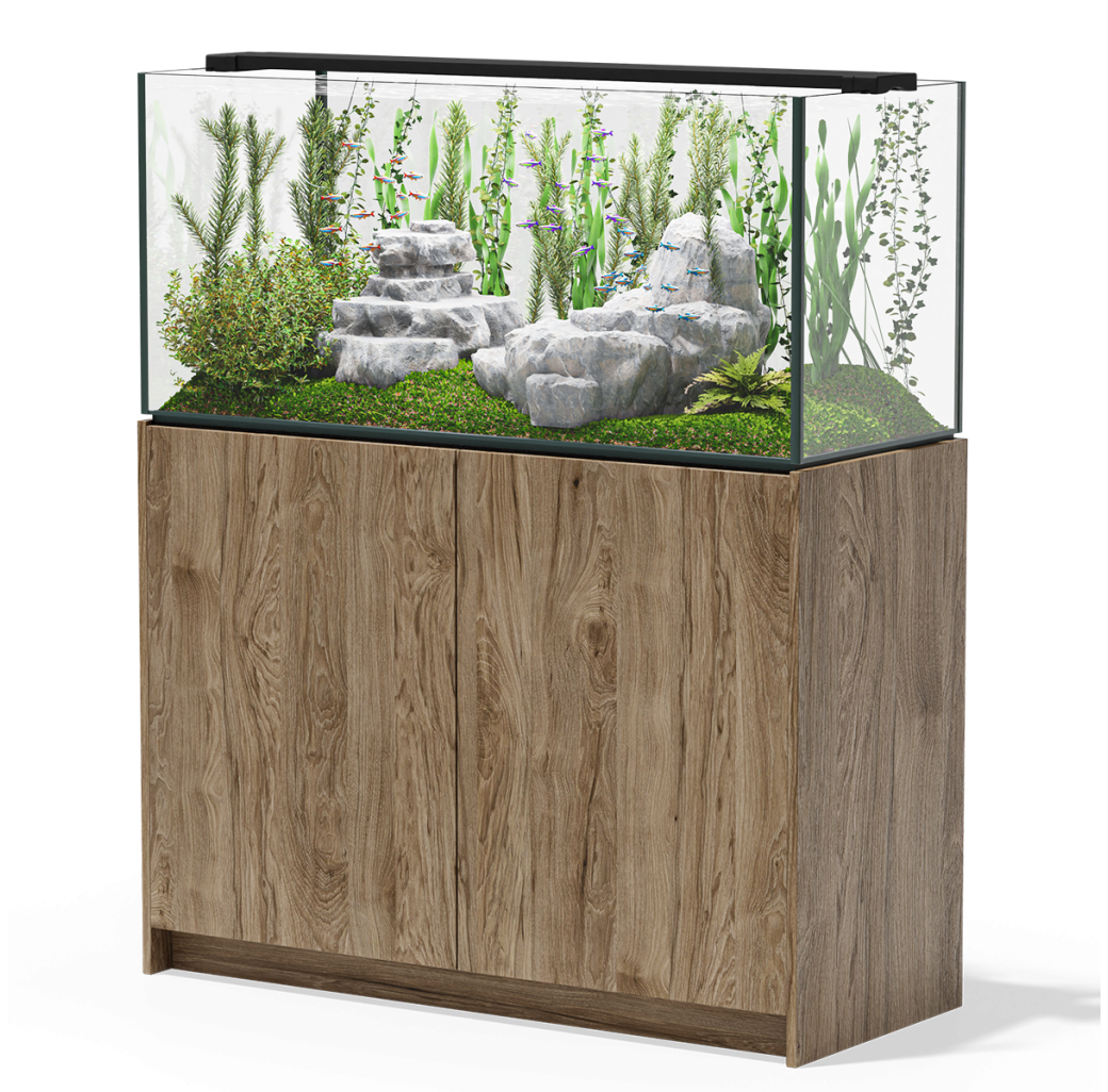 Aqua Marin Planta 1200 Aquarium & Cabinet - Hickory