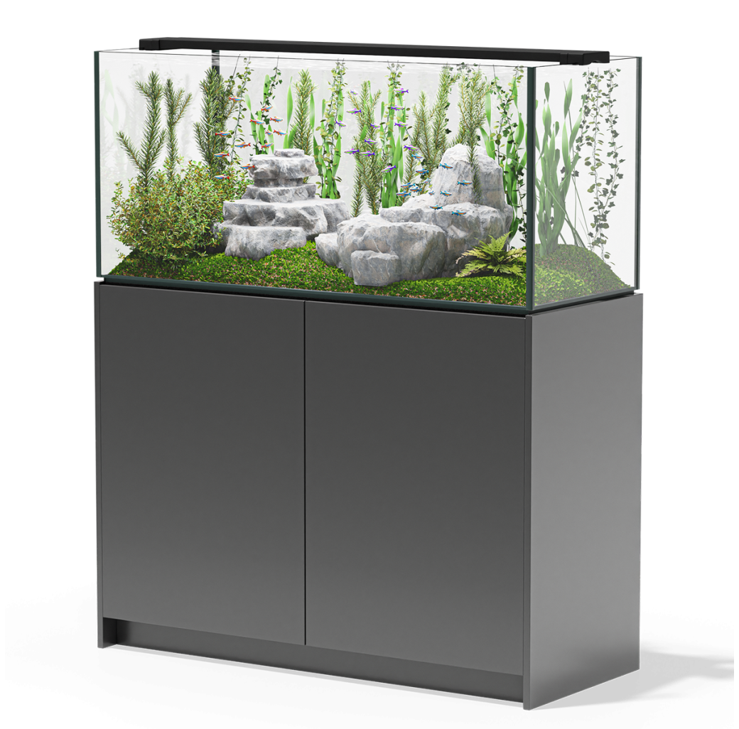 Aqua Marin Planta 1200 Aquarium & Cabinet - Gloss Anthracite