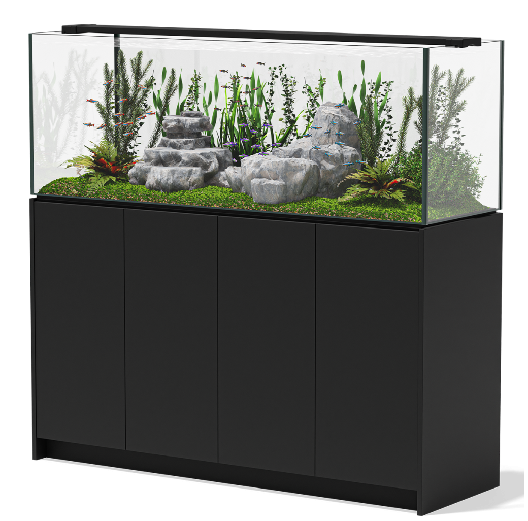 Aqua Marin Planta 1500 Aquarium & Cabinet - Black