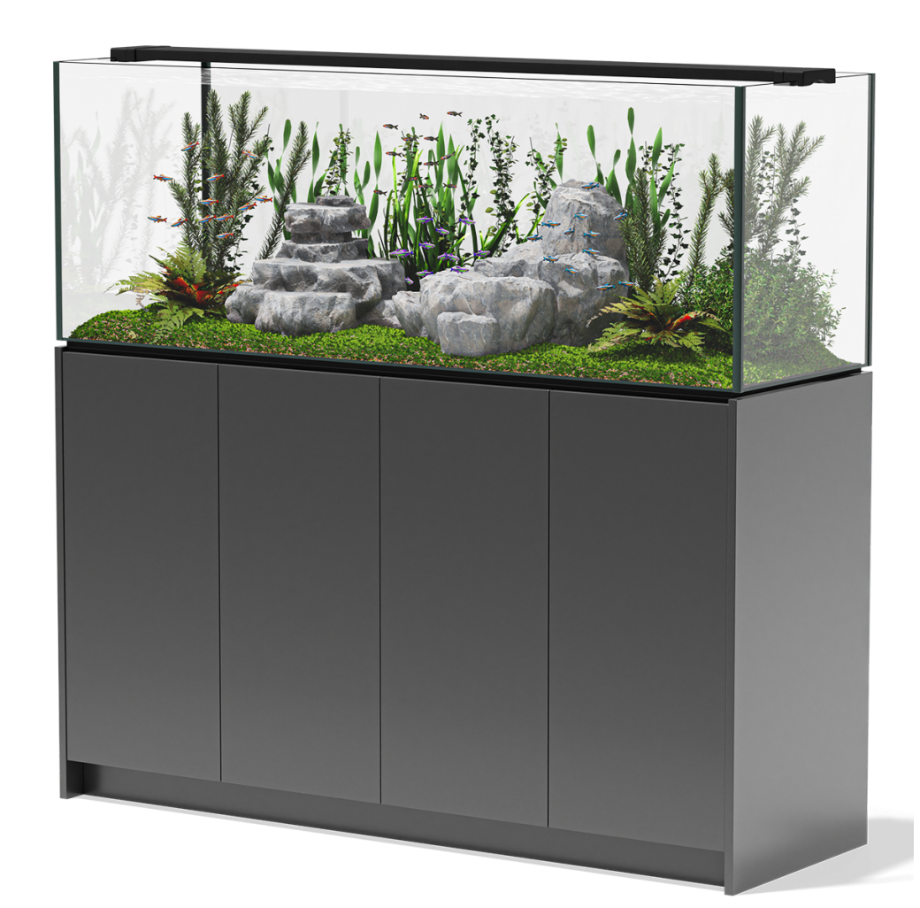 Aqua Marin Planta 1500 Aquarium & Cabinet - Gloss Anthracite