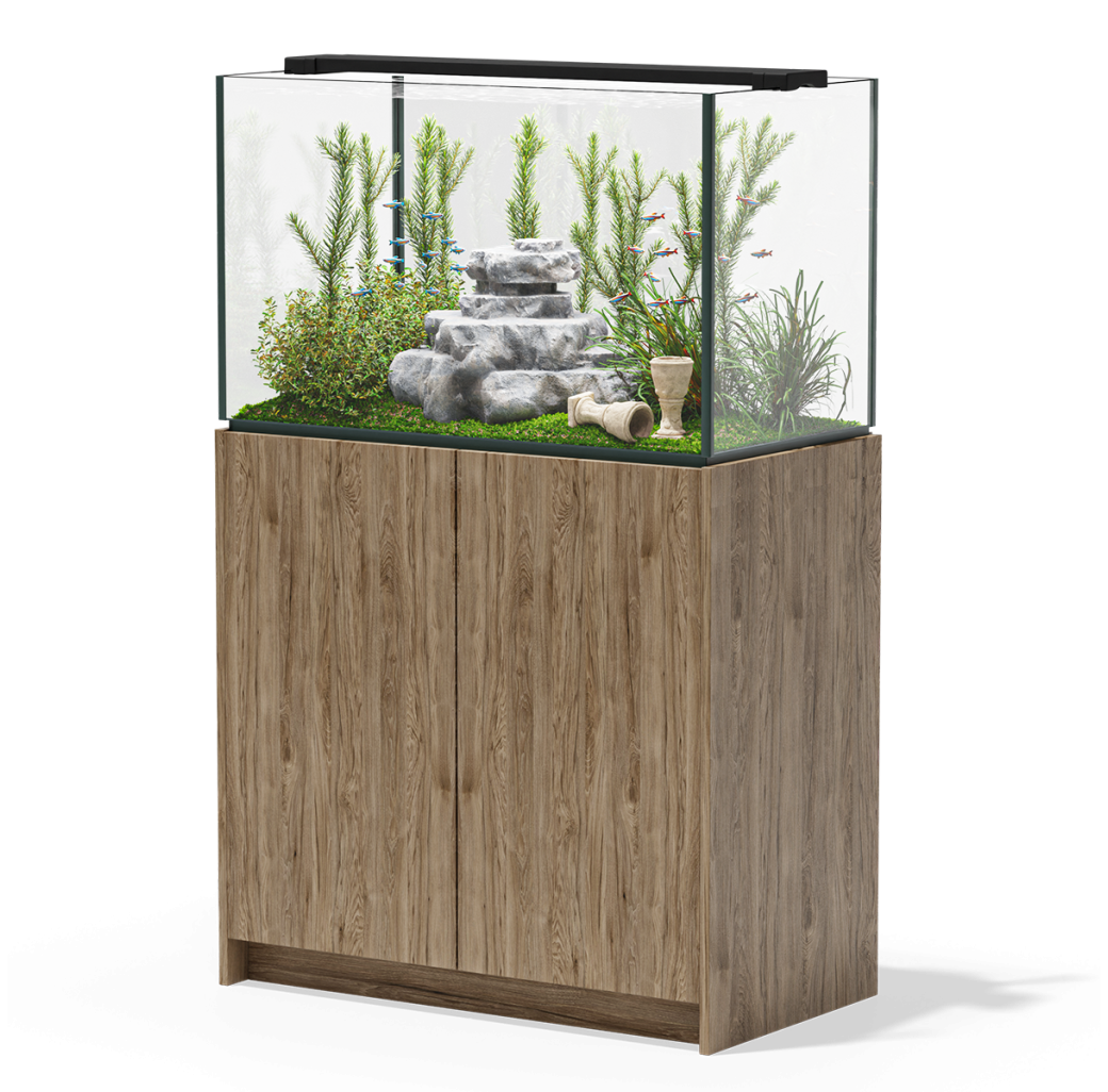 Aqua Marin Planta 900 Aquarium & Cabinet - Hickory