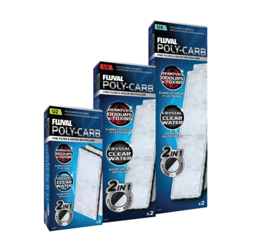 Fluval U Series Poly Carb Cartridge (2 Pack)