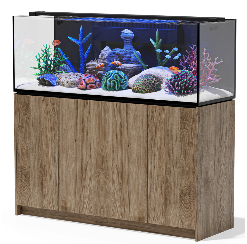 Aqua Marin 1500 Pro Aquarium, Sump and Cabinet - Hickory