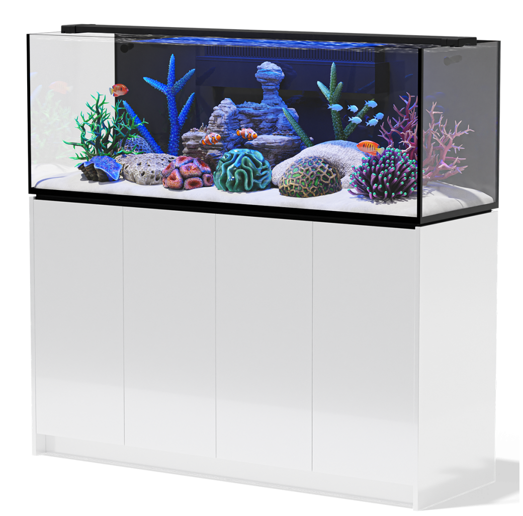 Aqua Marin 1500 Pro Aquarium, Sump and Cabinet - Gloss White