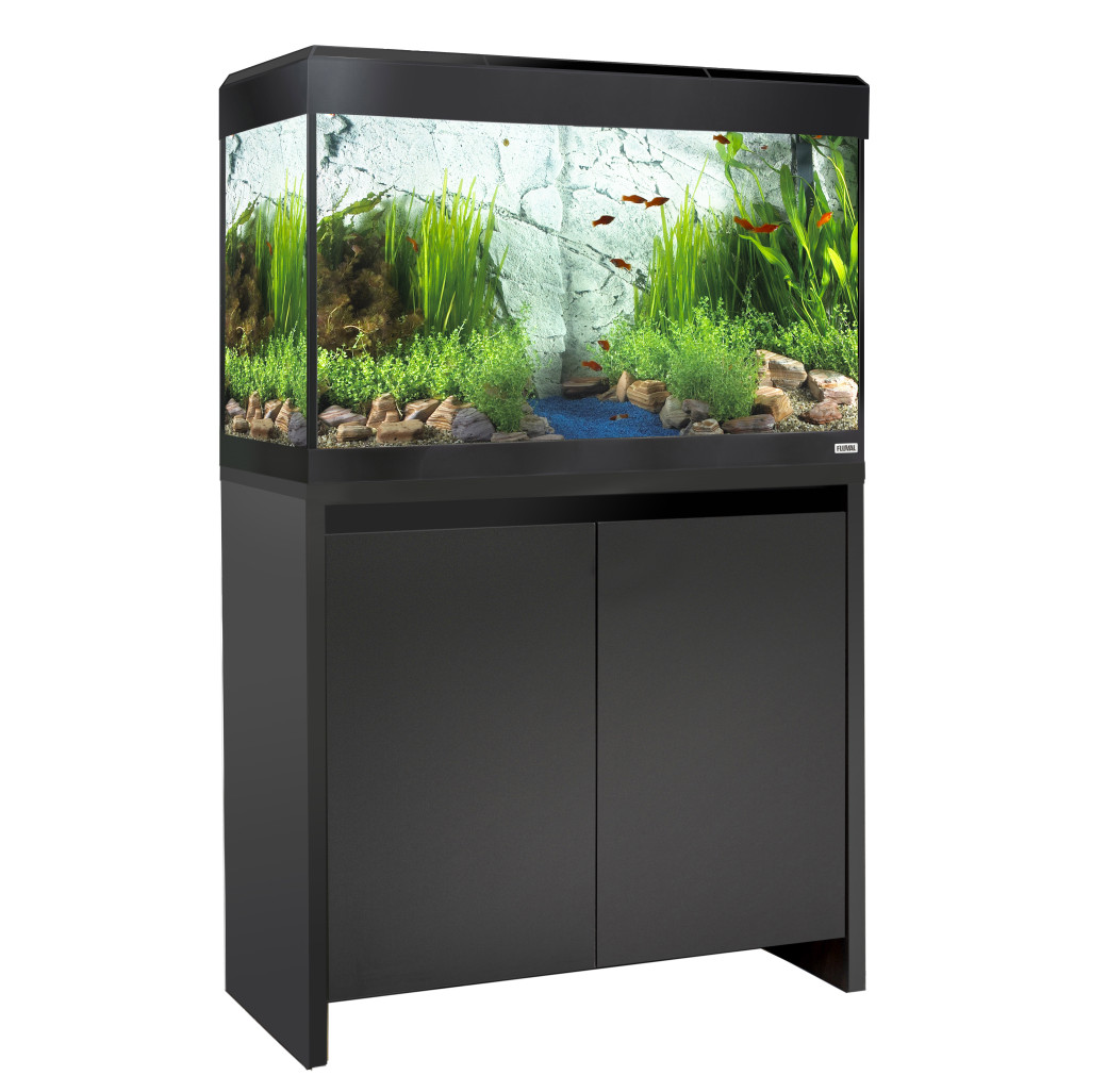 Fluval Roma 125 Bluetooth LED Aquarium & Cabinet Set - Black