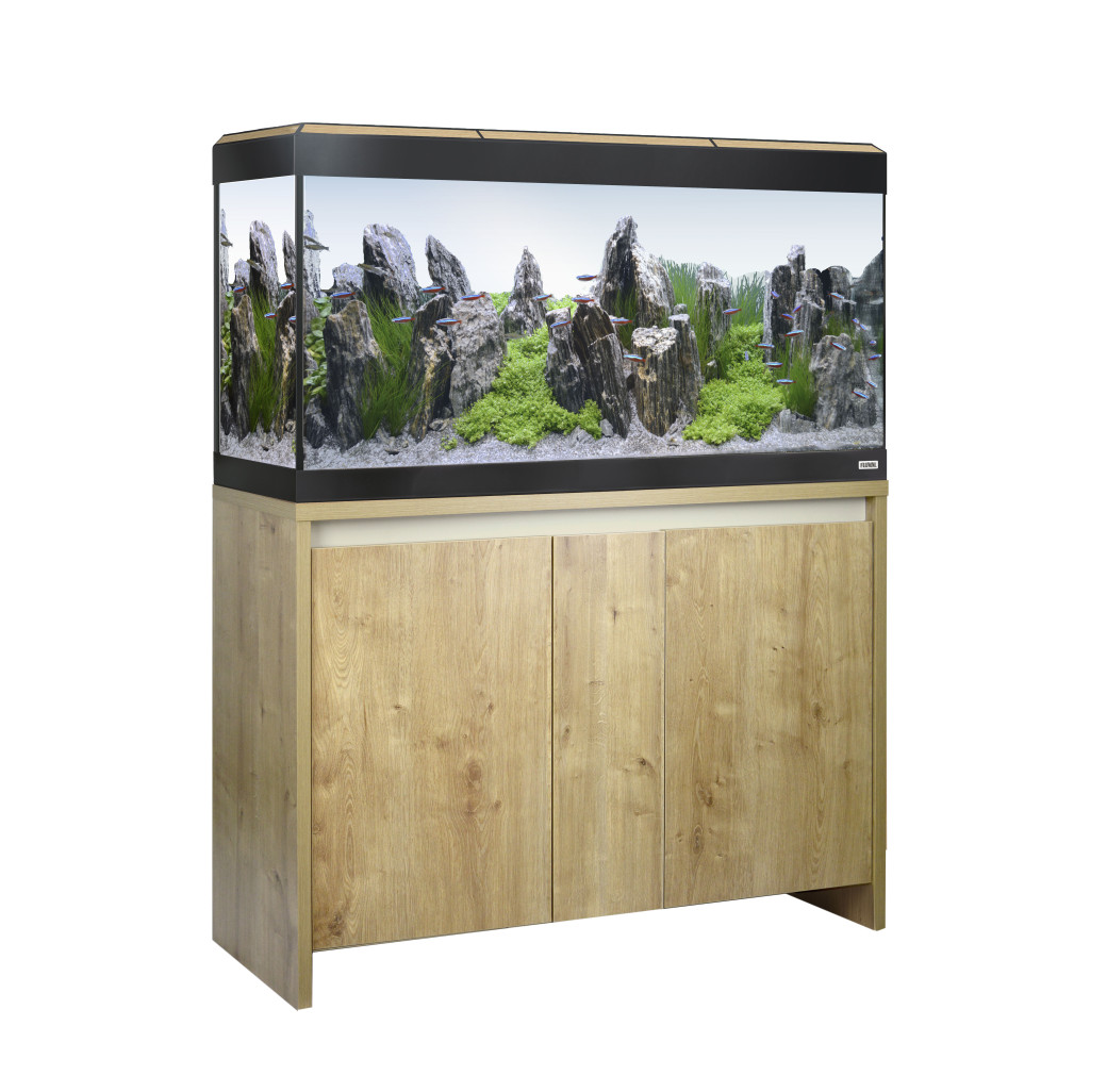 Fluval Roma 200 Bluetooth LED Aquarium & Cabinet Set - Oak