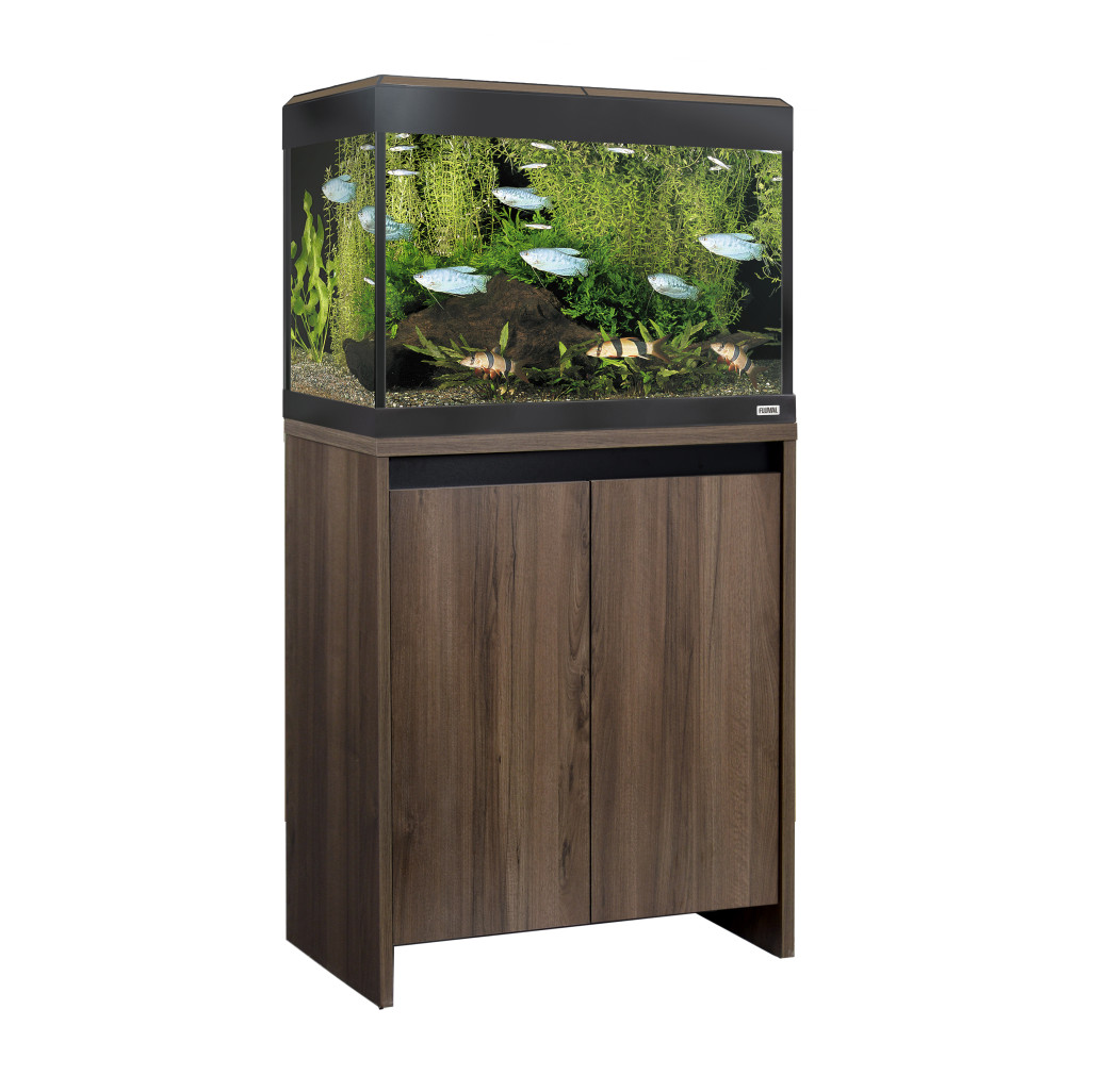 Fluval Roma 90 Bluetooth LED Aquarium & Cabinet Set - Walnut