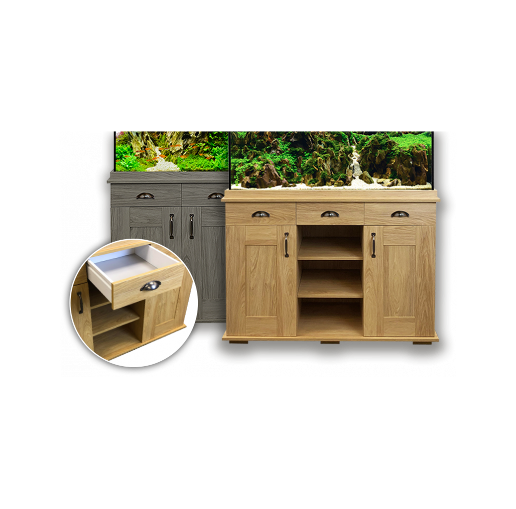 Fluval Shaker 168 Aquarium & Cabinet Set - Hampshire Oak