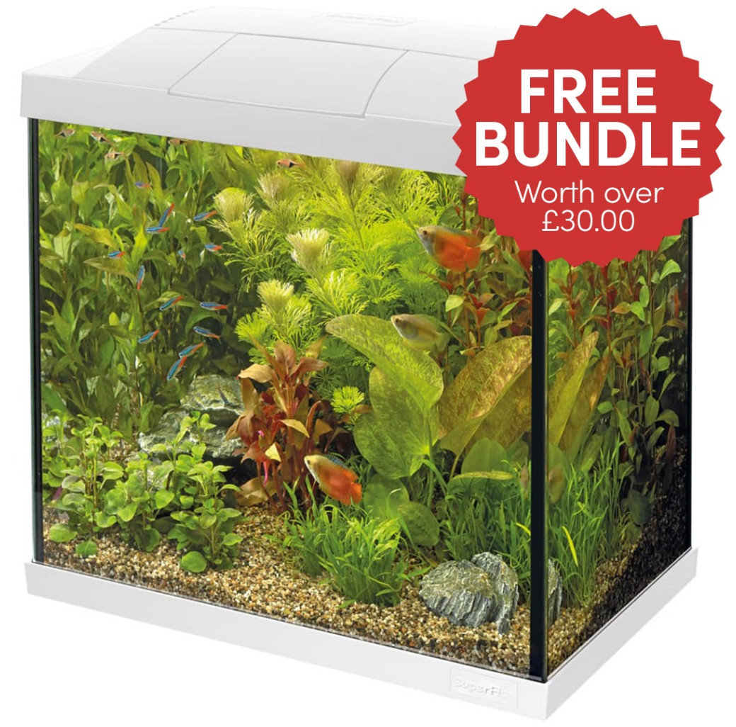 AquaRange Aqua Start 25 Tropical Bundle Aquarium - White