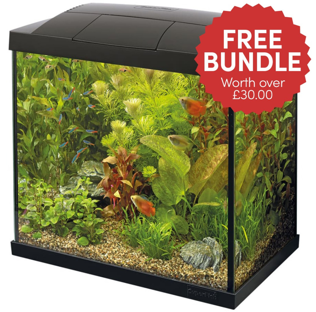 AquaRange Aqua Start 25 Tropical Bundle Aquarium - Black