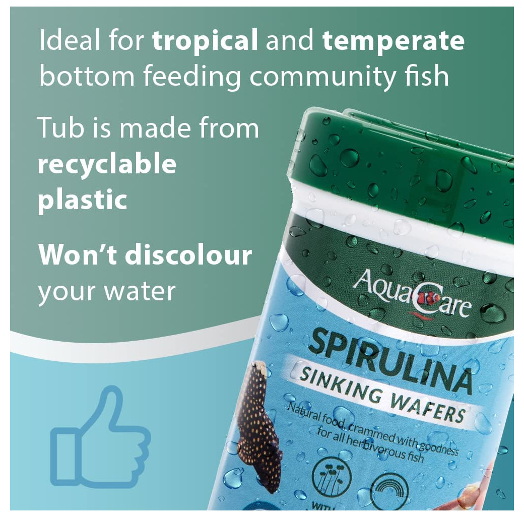 AquaCare Spirulina Algae Wafers