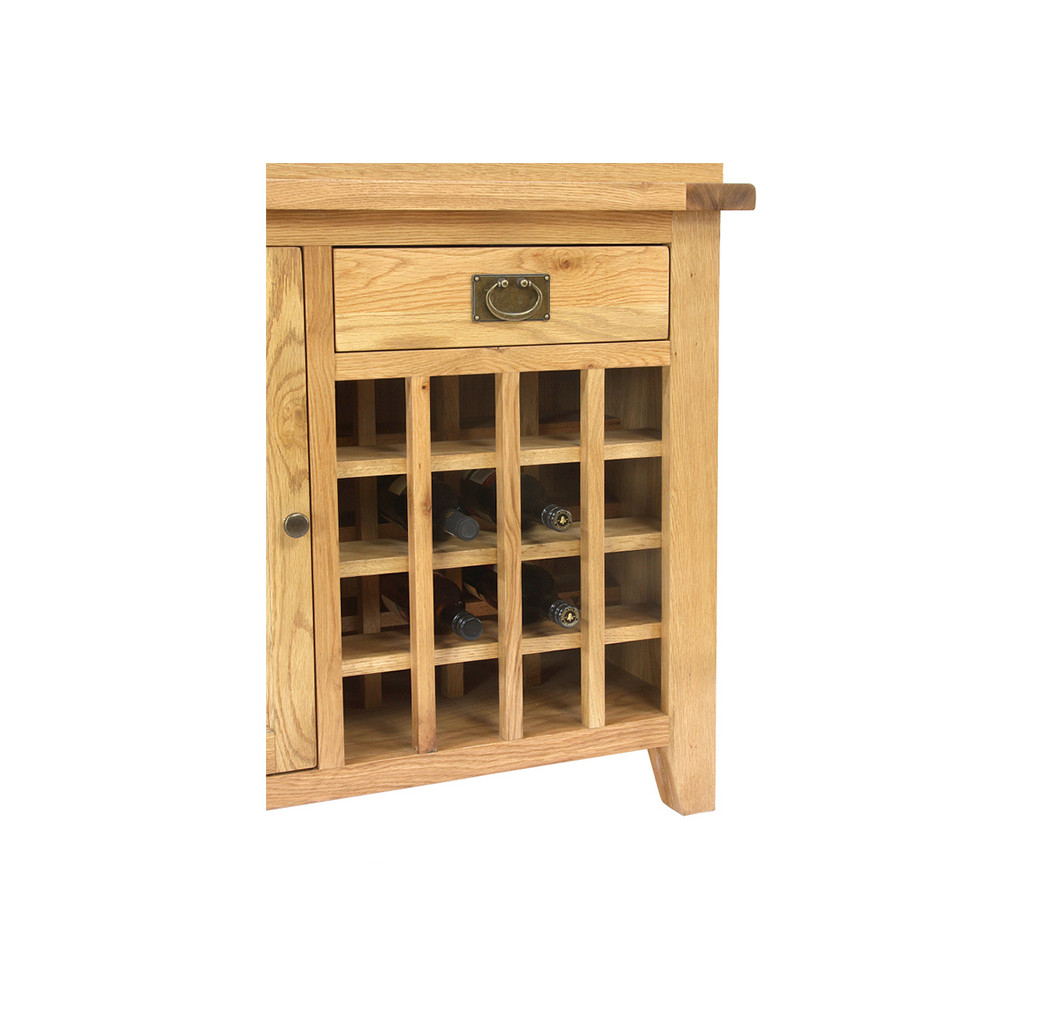 Aqua Oak Wine Rack 110cm Aquarium & Cabinet