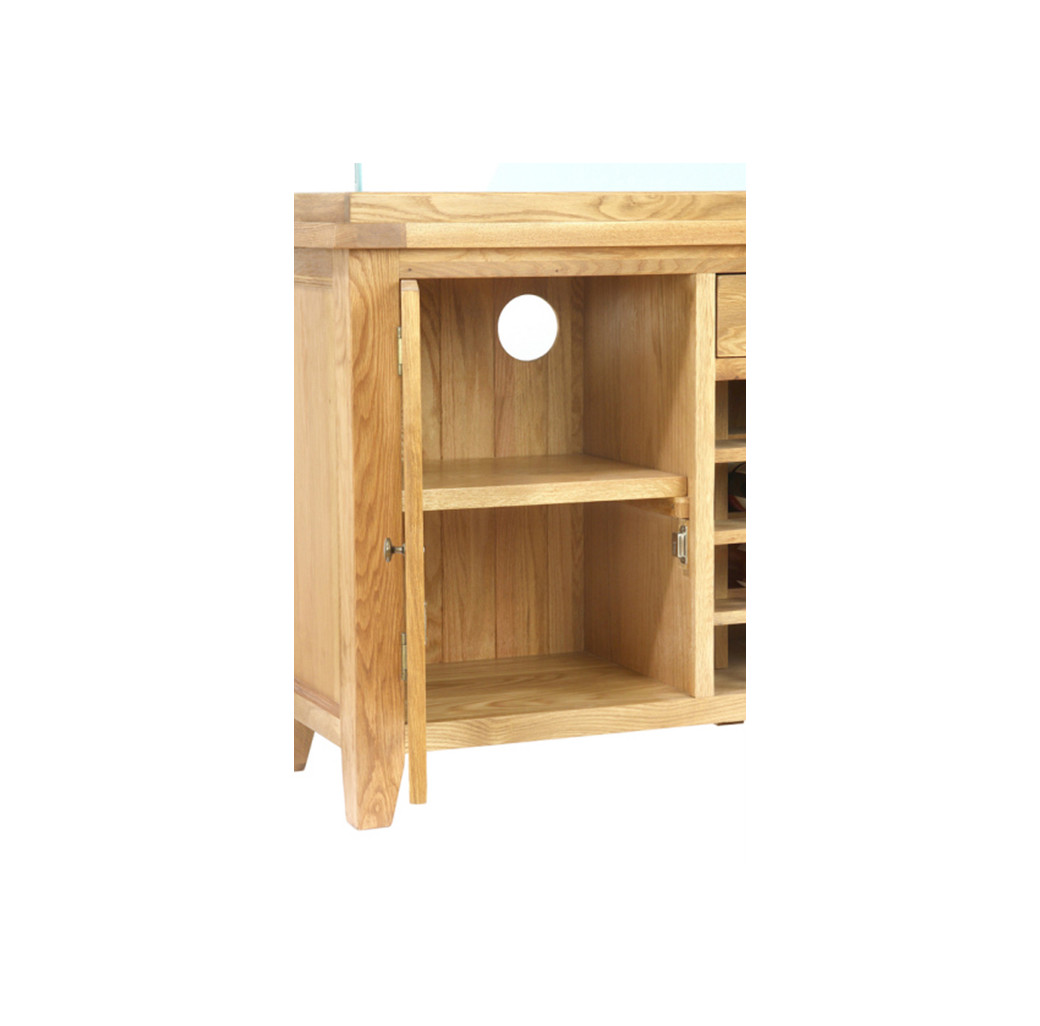 Aqua Oak Wine Rack 110cm Aquarium & Cabinet