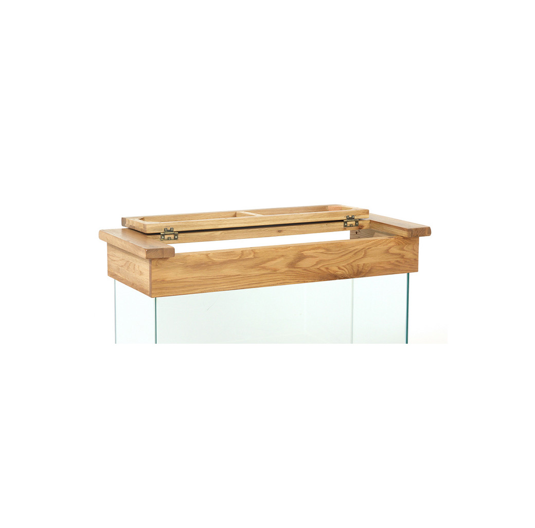 Aqua Oak Wine Rack 110cm Aquarium & Cabinet